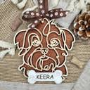  Dog Ornament - Line Art - Choose your dog from the list & style! Personalized with name too! 