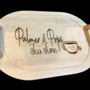  Personalized Wooden Tea Set with Silicone cups and teapot - 14 pieces total - tray can be personalized