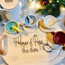  Personalized Wooden Tea Set with Silicone cups and teapot - 14 pieces total - tray can be personalized