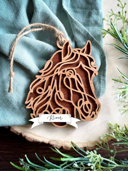 Barn animal Ornament, charm or Easter Basket Tag - Personalization is available. Great for gifts or any farm anmal lover.