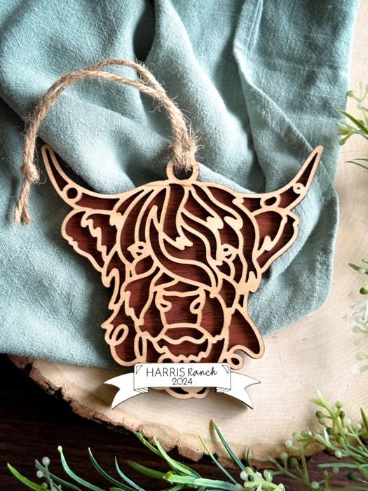 Barn animal Ornament, charm or Easter Basket Tag - Personalization is available. Great for gifts or any farm anmal lover.