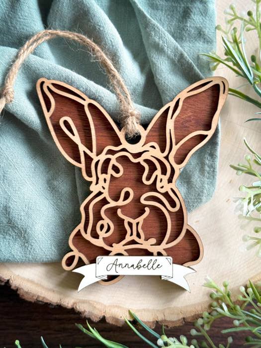 Barn animal Ornament, charm or Easter Basket Tag - Personalization is available. Great for gifts or any farm anmal lover.