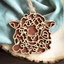  Barn animal Ornament, charm or Easter Basket Tag - Personalization is available. Great for gifts or any farm anmal lover.