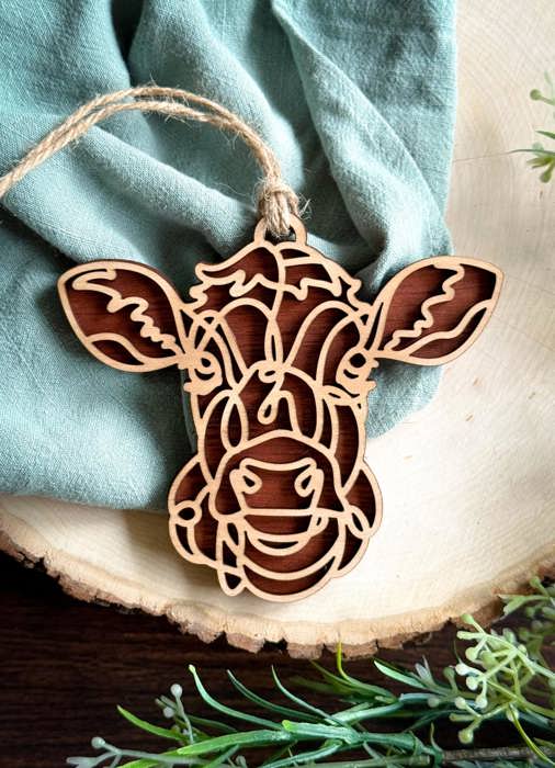 Barn animal Ornament, charm or Easter Basket Tag - Personalization is available. Great for gifts or any farm anmal lover.