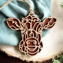  Barn animal Ornament, charm or Easter Basket Tag - Personalization is available. Great for gifts or any farm anmal lover.