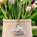  Grad Cap Necklace - Personalized - Choose Silver or Gold 