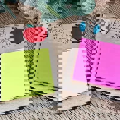Post-It Note Holder – Teacher Appreciation Gift – Includes Notepad & Ready-to-Gift Wrap