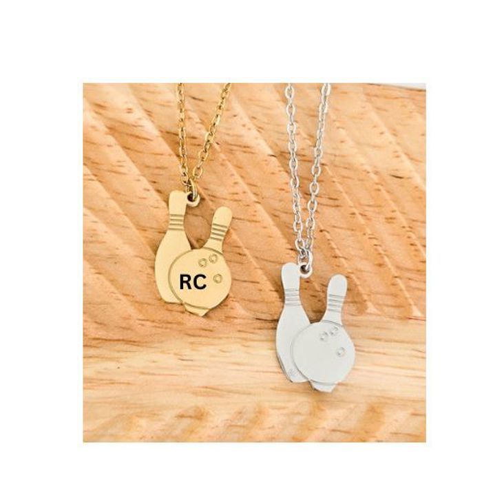 Bowling Necklace - Personalization is available! Great gift for bowlers