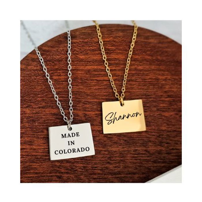 Colorado Necklace - Personalized Necklace - Makes a great gift!