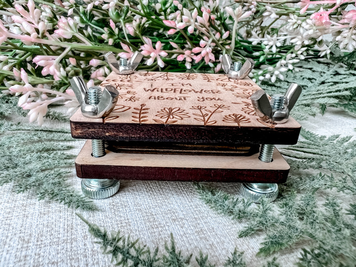 Flower press (small)- Preserve your flowers today with this beautiful and custom press 