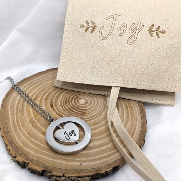 Rotating heart Necklace - personalized