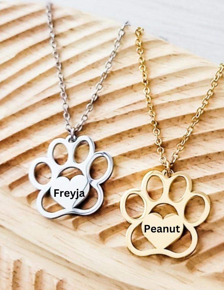 Paw Necklace - Personalized