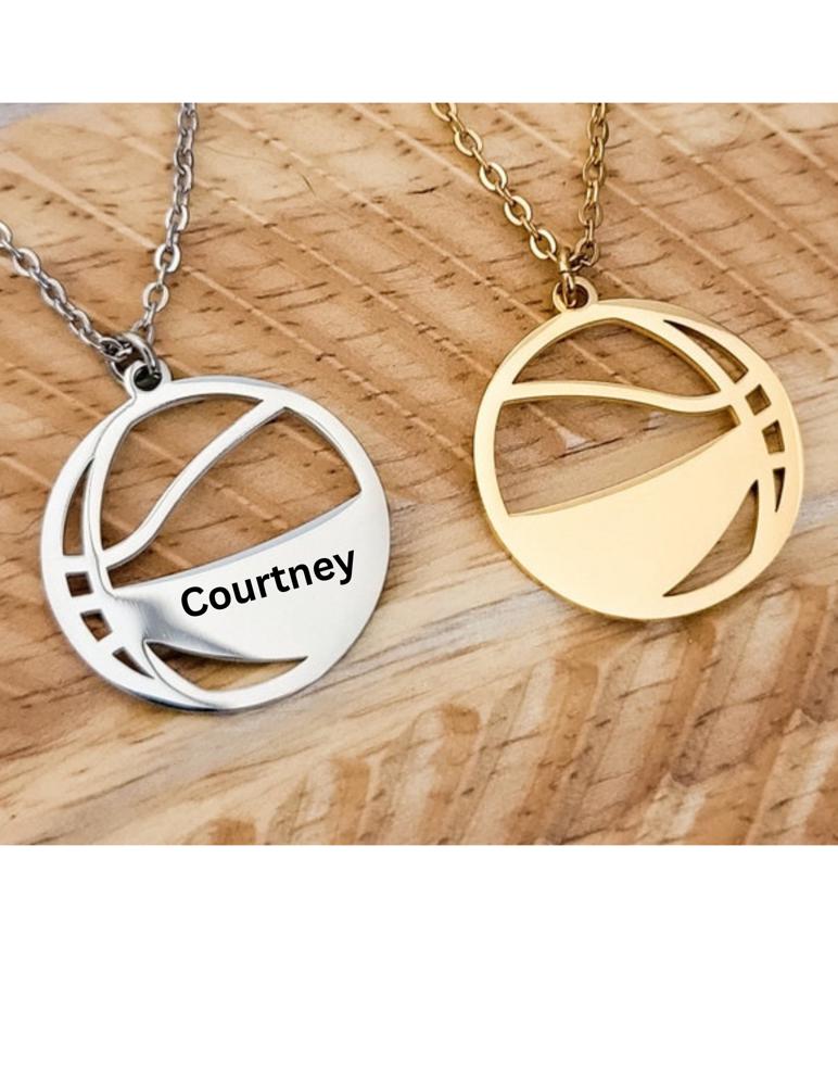 Basketball Necklace - Personalized