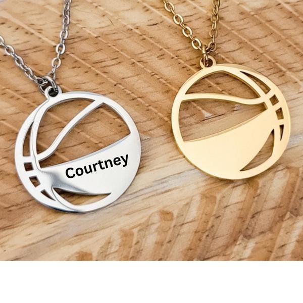 Basketball Necklace - Personalized