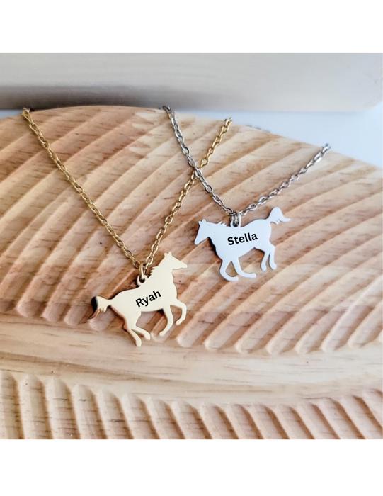 Horse Necklace - Personalized