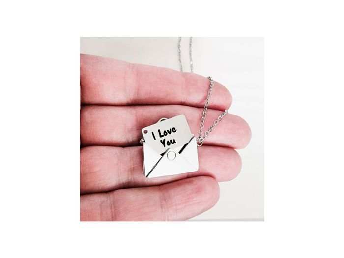 Secret Message Necklace - Unique necklace - personalized with your message - Choose gold or silver