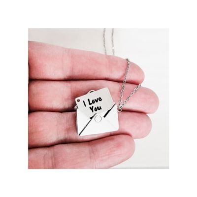 Secret Message Necklace - Unique necklace - personalized with your message - Choose gold or silver