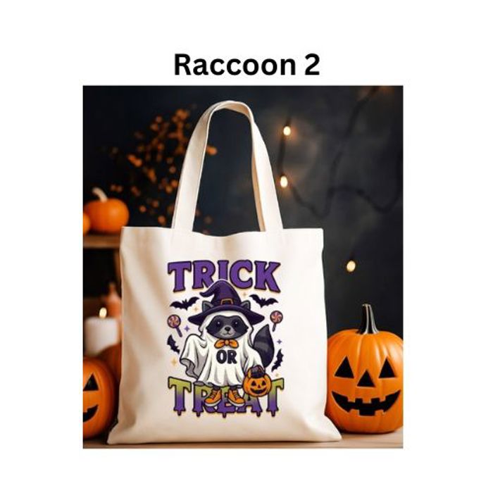 Trick or Treat Personalized Canvas Bags - Great for Halloween