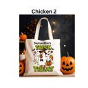  Trick or Treat Personalized Canvas Bags - Great for Halloween
