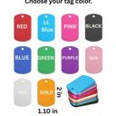  Medical Allergy or Condition Dog Tag Necklace – Customizable – 15 Style Options – Includes 24" Ball Chain