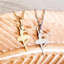  Ballerina Necklace - Personalized - Choose from silver or gold 