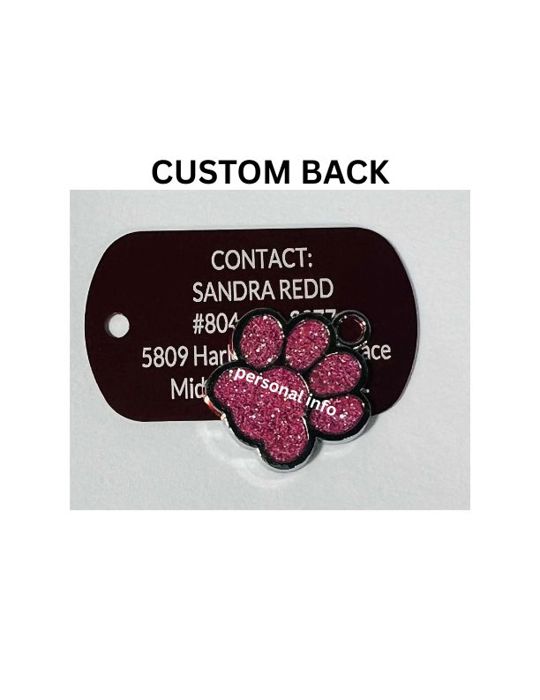 Emergency Custom Pet ID Tag – Dog Tag with keychain - Personalized 2-Sided Aluminum Tag – Pets Home Alone – Multiple Color Options