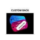 Emergency Custom Pet ID Tag – Dog Tag with keychain - Personalized 2-Sided Aluminum Tag – Pets Home Alone – Multiple Color Options