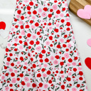  Reversible Waffle Knit Dish Towel  "Sweet Blooms"