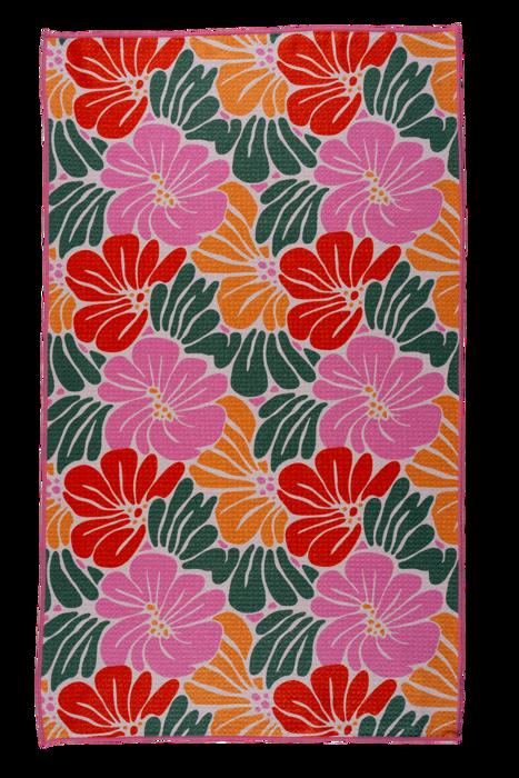 Reversible Waffle Knit Dish Towel "Freshly Cut"