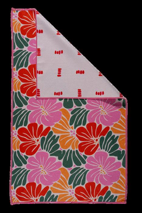 Reversible Waffle Knit Dish Towel "Freshly Cut"