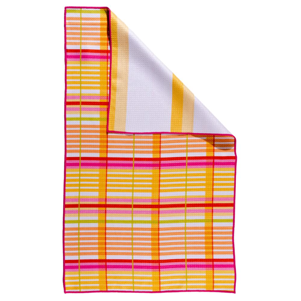 Waffle Knit Dish Towel "Garden Party"