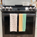  Reversible Waffle Knit Dish Towel "Clover Charm"