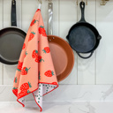  Reversible Waffle Knit Dish Towel "Sweet Summer"