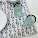  Reversible Waffle Knit Towel "Fresh Catch"