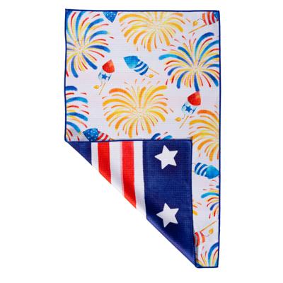 Waffle Knit Dish Towel "Grand Finale"