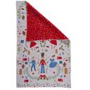  Waffle Knit Dish Towel "Nutcracker Waltz"