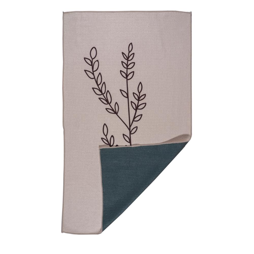 Waffle Knit Dish Towel "Olive Branch"