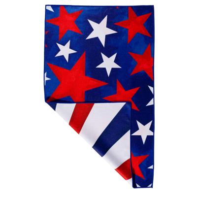 Waffle Knit Dish Towel "Stars and Stripes"
