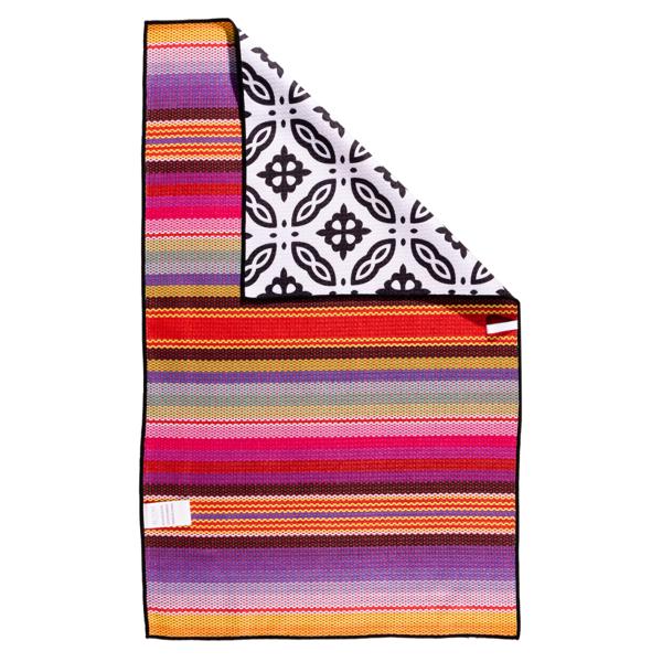 Waffle Knit Dish Towel "Sunset Serape"