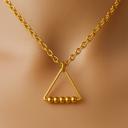  18K Gold plated Triangle Anxiety Necklace 