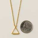  18K Gold plated Triangle Anxiety Necklace 
