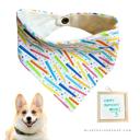  Birthday Candles Dog Bandana | birthday party | puppy birthday bandana | dog party | Dog birthday | Pet birthday