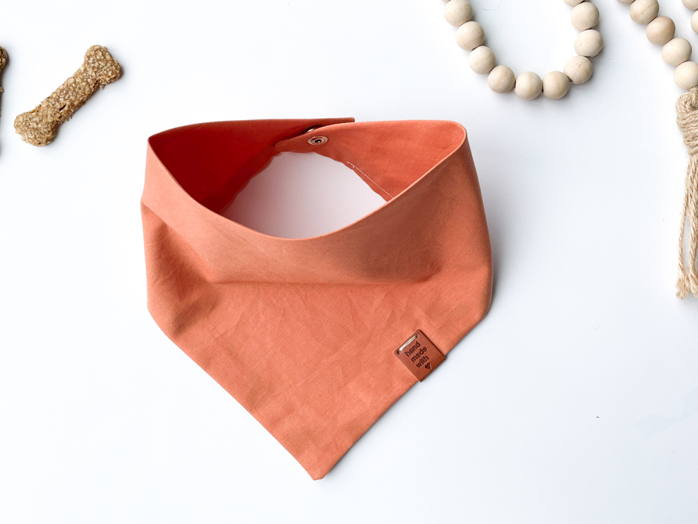 Chic Dog Bandana for the modern dog| Comfortable Dog Accessories | Orange