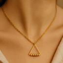  18K Gold plated Triangle Anxiety Necklace 