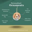  Personalized Ornaments - Pet portraits from photo