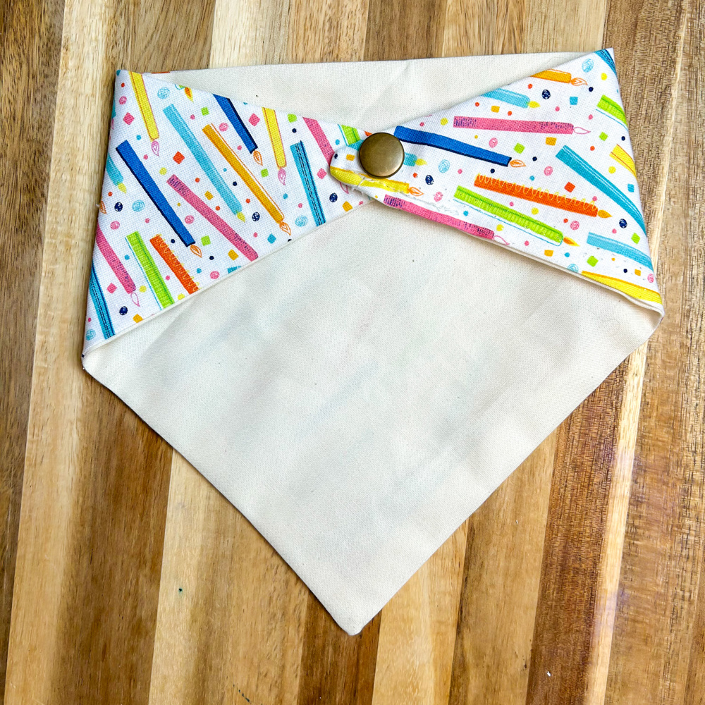 Birthday Candles Dog Bandana | birthday party | puppy birthday bandana | dog party | Dog birthday | Pet birthday