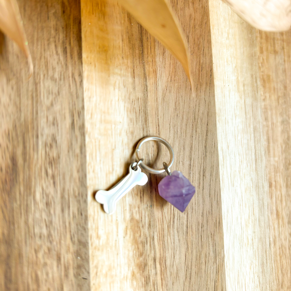 Charm! Amethyst Charm for Dogs or Dog Moms! Gift ideas - Crystal healing