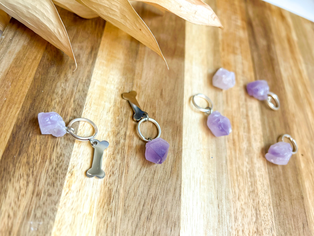 Charm! Amethyst Charm for Dogs or Dog Moms! Gift ideas - Crystal healing