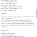  Foldable Pet Glasses - Dog Goggles  - Fashion Sunglasses Summer Sunscreen