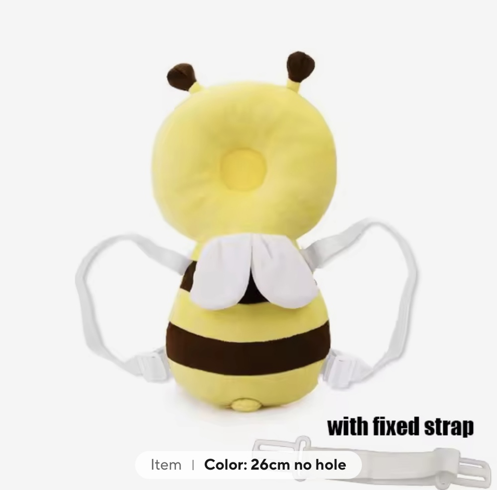 Baby Head Protector Backpack: Bee Soft Landing & Safety Toddler Fall Protection